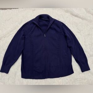 Y2K Tommy Hilfigre Dark Purple Zip Up Jacket